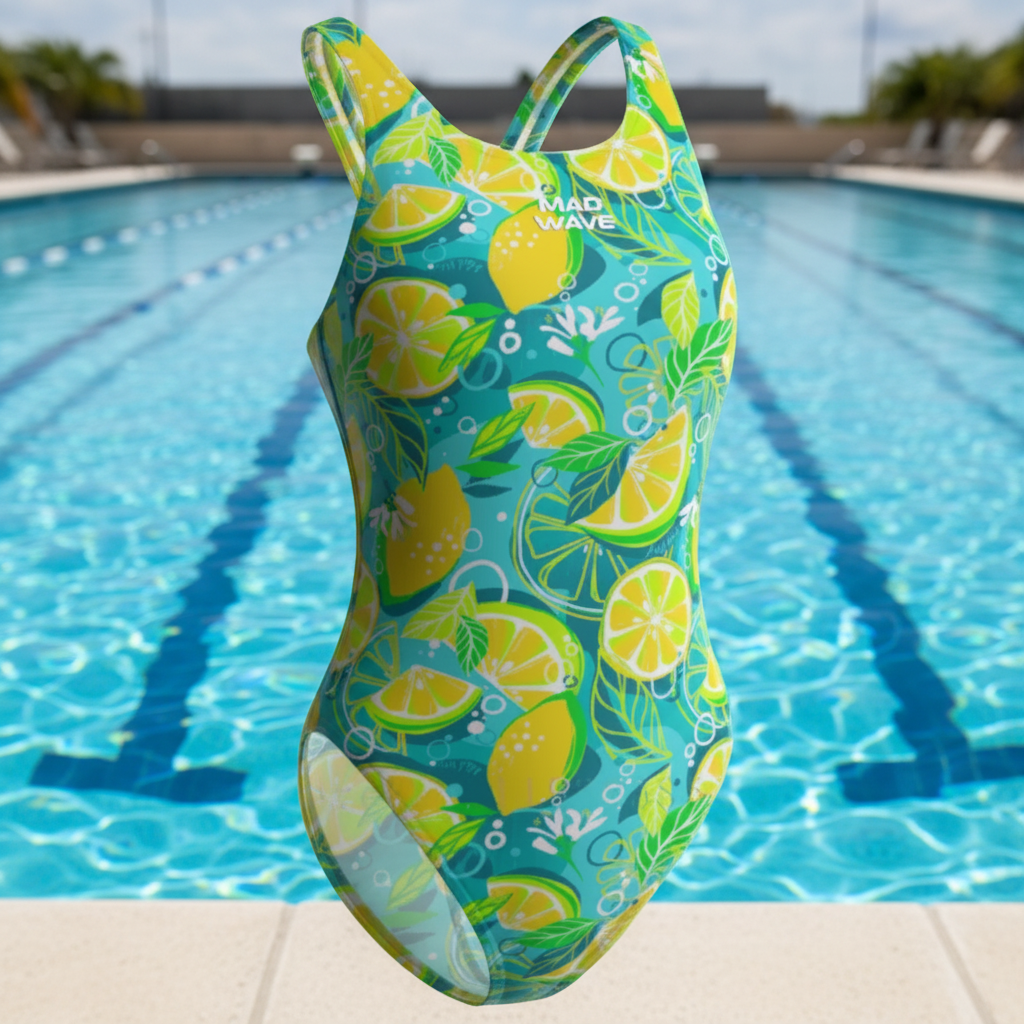 Summer Triathlon Training Swimsuit Women Criss Cross Back One-piece Casual Beach Bathing Suit Print Swimwear