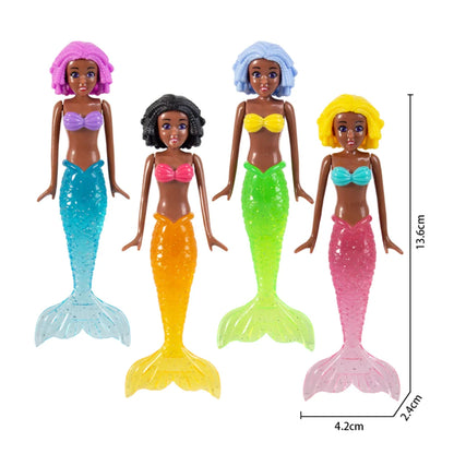 4 Pieces Mermaid Dive Toys Mermaid Bath Toys Colorful Mermaid Pool Toys Swimming Pool Games for Toddlers Boys Girls Teens