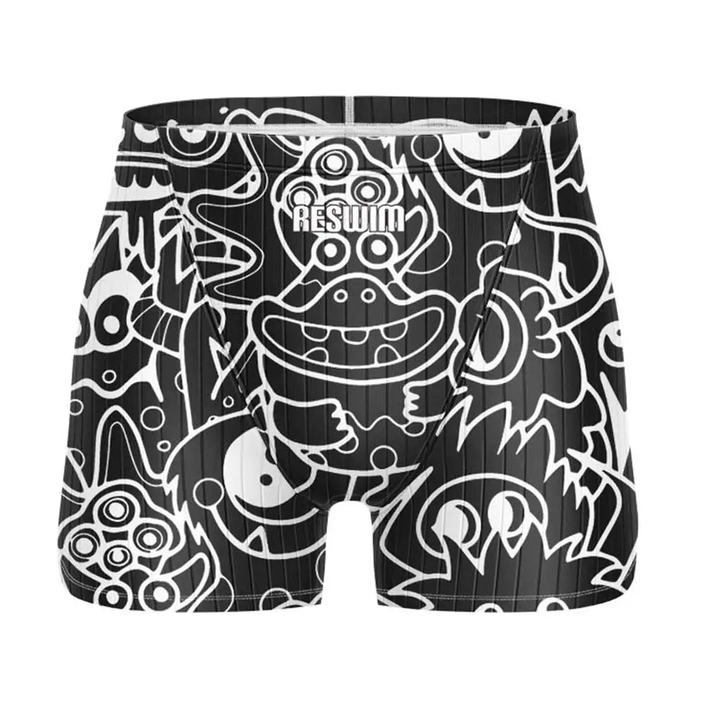 Men's Printed Swim Jammer Shorts