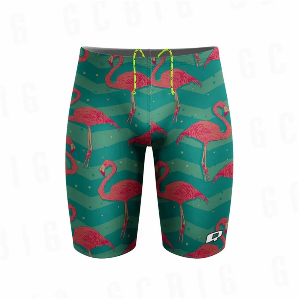 Brazil Men Beach Swimming Summer Jammers Swim Endurance Athletic Training Swimsuit Trunks For Swimwear Jammer Tight Surf Shorts
