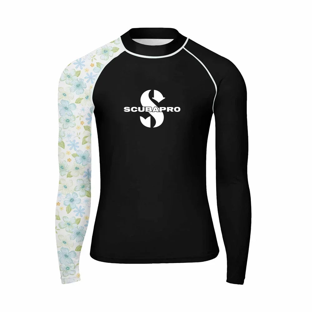 Men's Rash Guard Surfing Diving Swimwear Long Sleeve T-shirts UV Protection Swimsuit Swimming Shirt Beach Clothes Rash guard