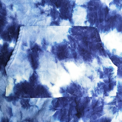 Tie-dye Quick-drying Hooded Bath Towel Beach Vacations Swimming Traveling Surfing Poncho for Adult Teenager Children bathrobe