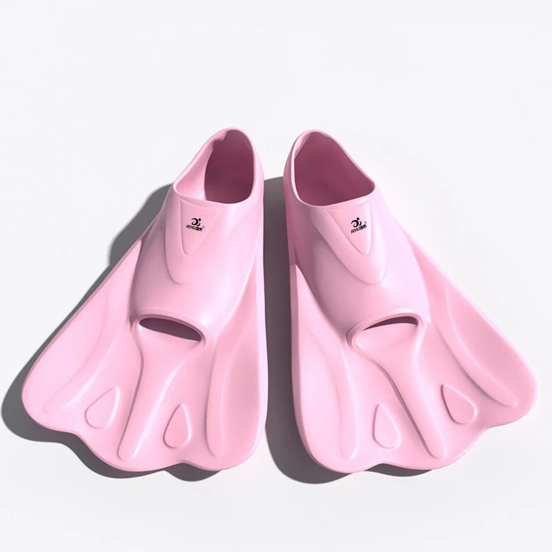 Adult Teens Kids Childrens Professional Snorkeling Diving Swimming Fins Frog Silicone Short  Flippers Diving Scuba Equipment