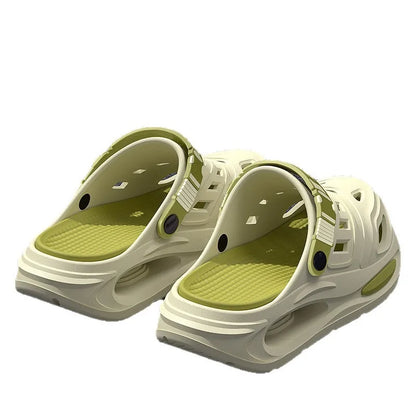 Men's and Women's Cave Shoes Fashion Breathable Sandals with Removable Insoles Non-slip Cushioned Thickened Soft Slippers