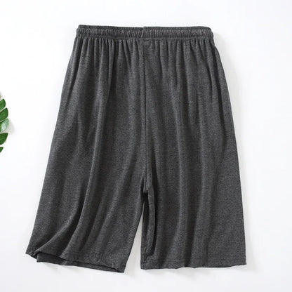 Plus Size 7XL 8XL Casual Sleep Shorts for Men Casual Modal Men's Pajamas Shorts Summer Soft Five Points Cotton Beach Shorts Male