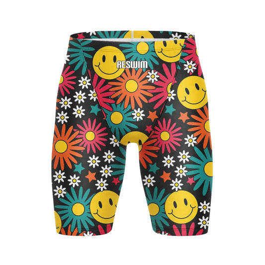 Men's Swim Jammer Athletic Practice Knee-Length Swimsuit Shorts Beach Tights Shorts Swim Pool Pants Swimming Trunks Swimwear