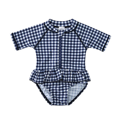 Wishere Swimsuit One-piece Baby Swimwear Girl's Bikini Swimming Rashguard UPF50+ Beachwear Sunsuit Kids Bathing Surfing Suit