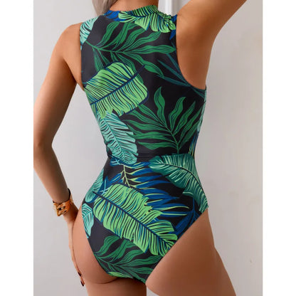 Print Swimsuits One Piece Women's Closed Swimwear Sports Swimming Wear Bodysuit Bathing Suits Beachwear Pool Bather