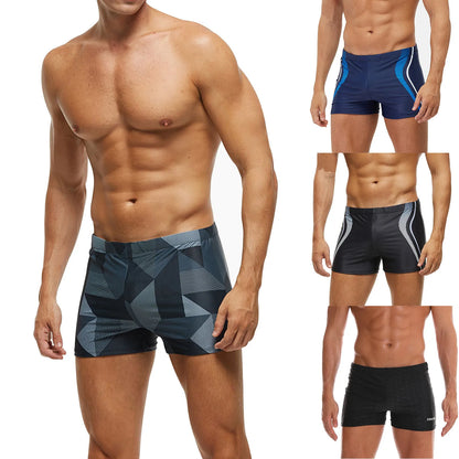 Men Swimwear Brazilian Traditional Cut Swimsuits Swim Bikini Surf Boxer Briefs Board Shorts Trunks printed