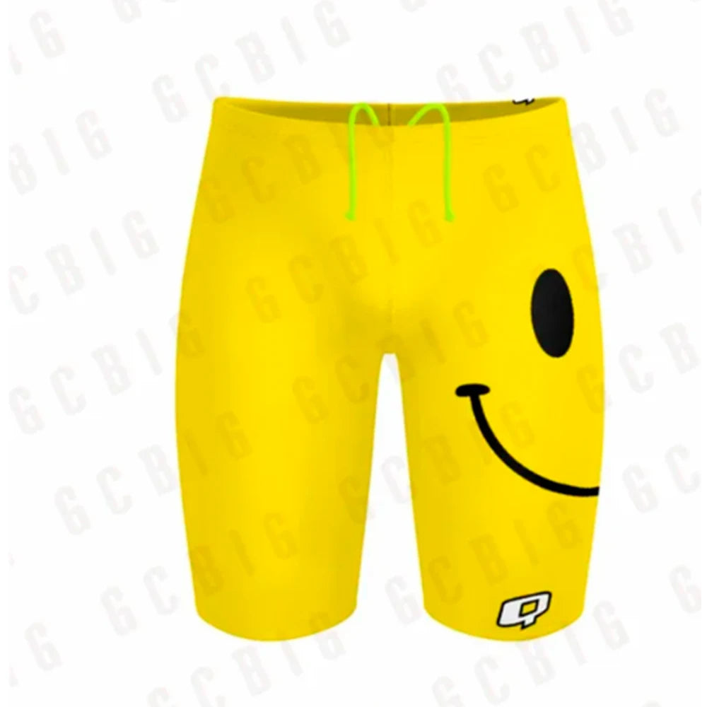 Men's Performance Jammers Swimsuit Swimming Trunks Professional Training Swimwear Sports Surfing Short
