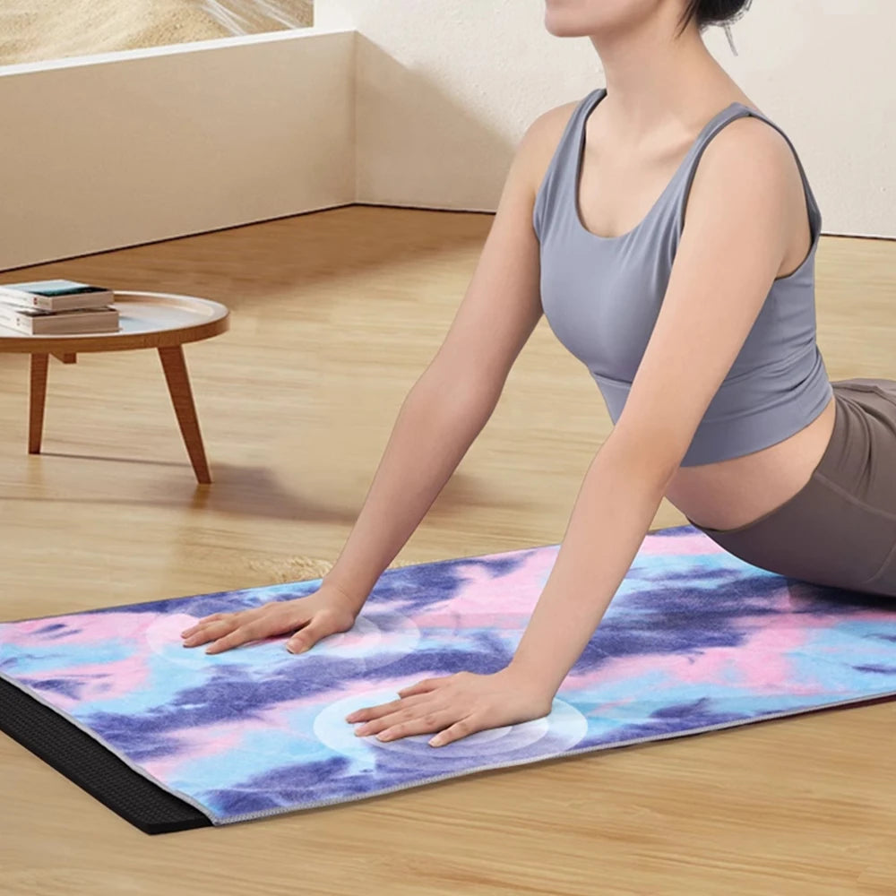 Anti slip hot yoga towel, made of absorbent soft ultra-fine fiber, available in various colors, suitable for Bikram Pilates   ﻿