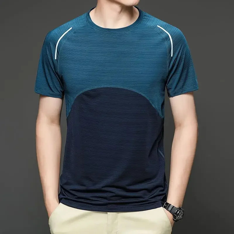 Undershirt Men's Running Short Sleeves T-shirts Yoga Tops Lycra Things for Gym Clothes Man Sweatshirt Wicking Breathable Dry Fit