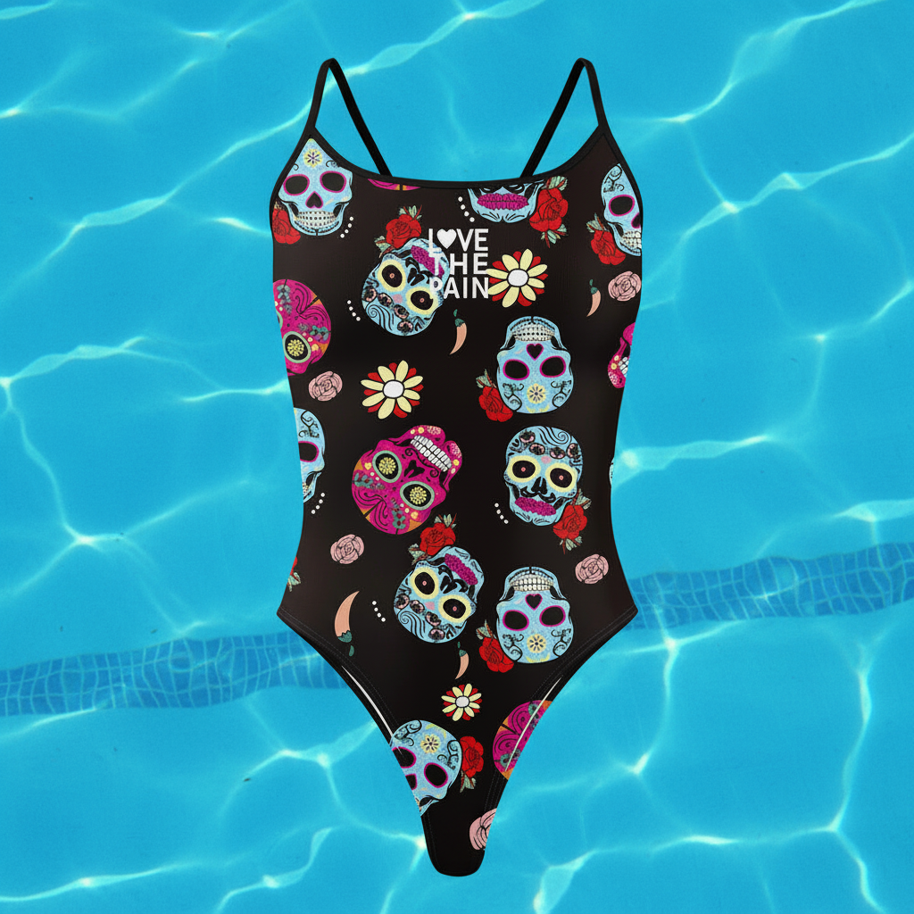Love The Pain Women Swimsuit One-piece Comfortable Suit Functional Training Swimwear Pro Triathlon Beach Bathing Suit Bathers Squad Pool