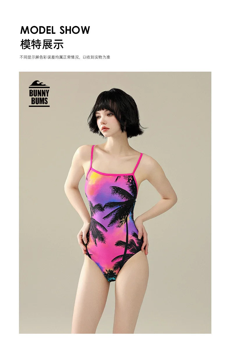 One-piece Racing Swimsuit Women Triangle Professional Training Swimming Pool Advanced Feeling Spa Swimwear