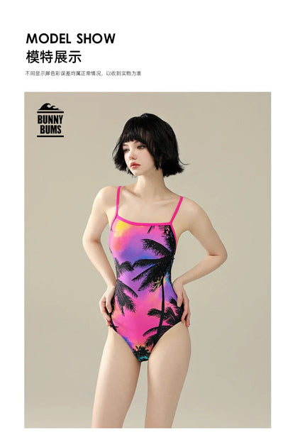 One-piece Racing Swimsuit Women Triangle Professional Training Swimming Pool Advanced Feeling Spa Swimwear