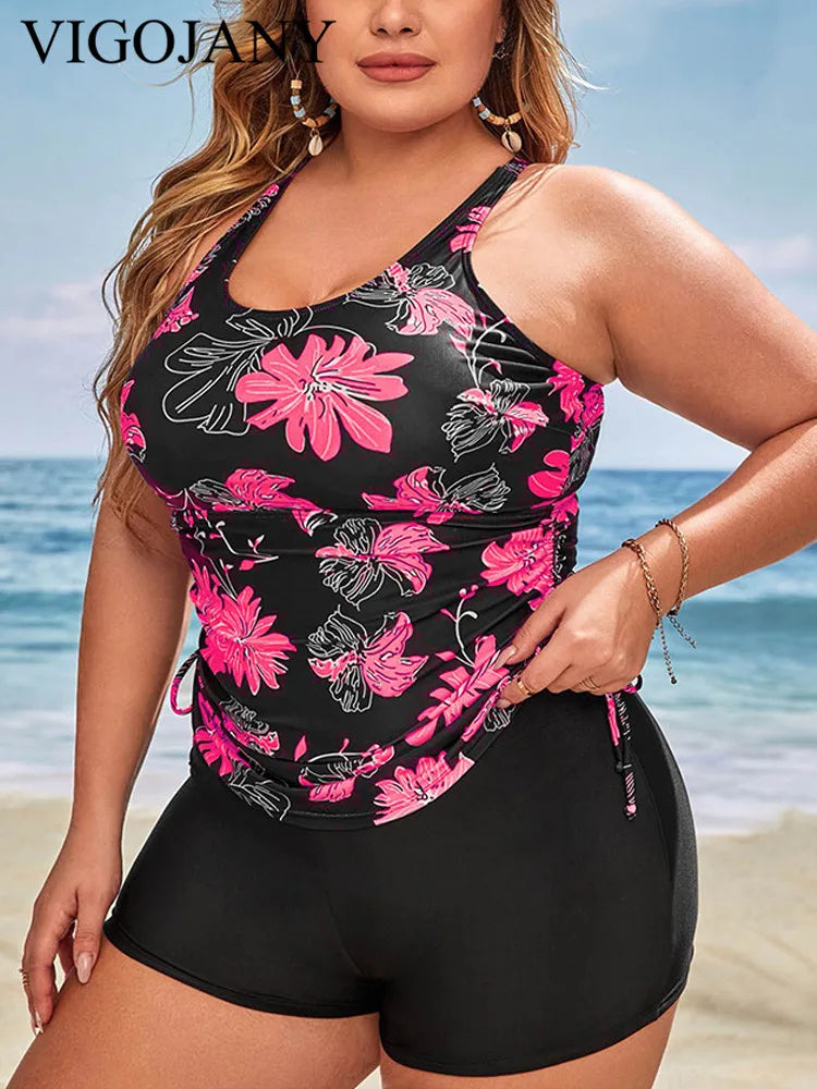 High Waist Plus Size Bikini Women Strapped Push Up Swimsuit Backless Cross Bathing Suit Summer Beachwear