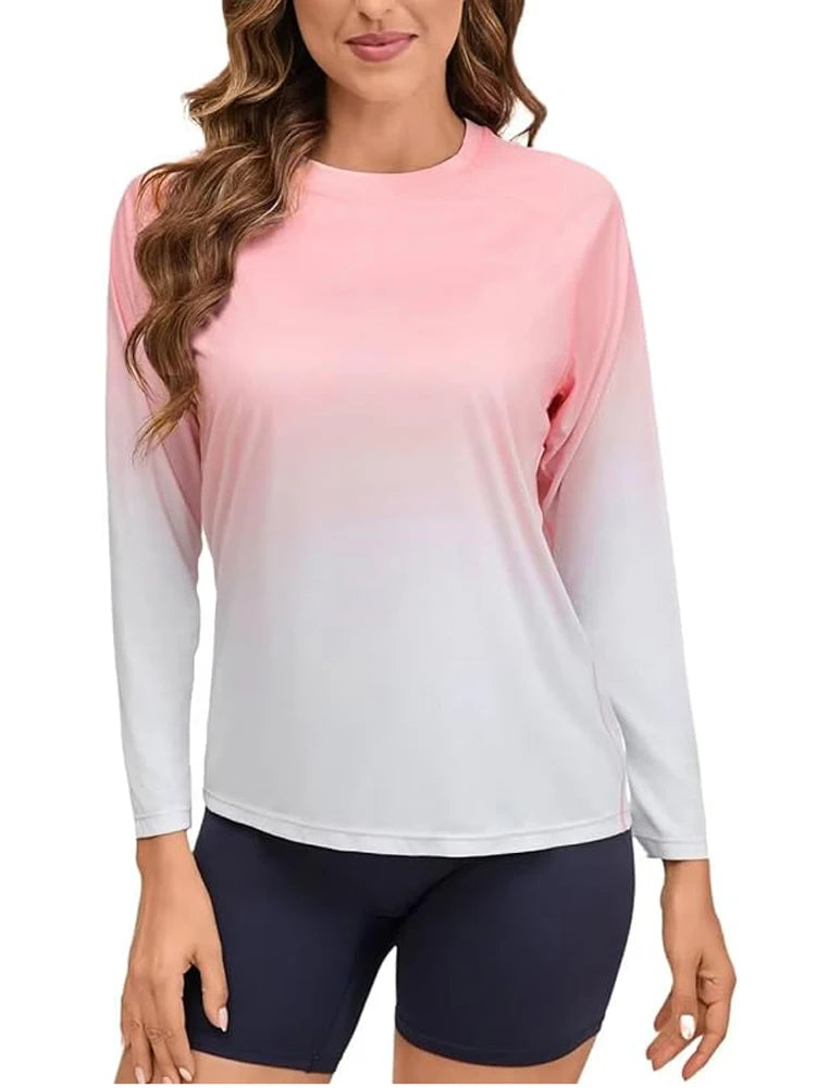 Women Long Sleeve Rashguard Swim Shirts Womens Swimwear Surf Rushguard Top Quality UV-Protection Rush Guard Tops
