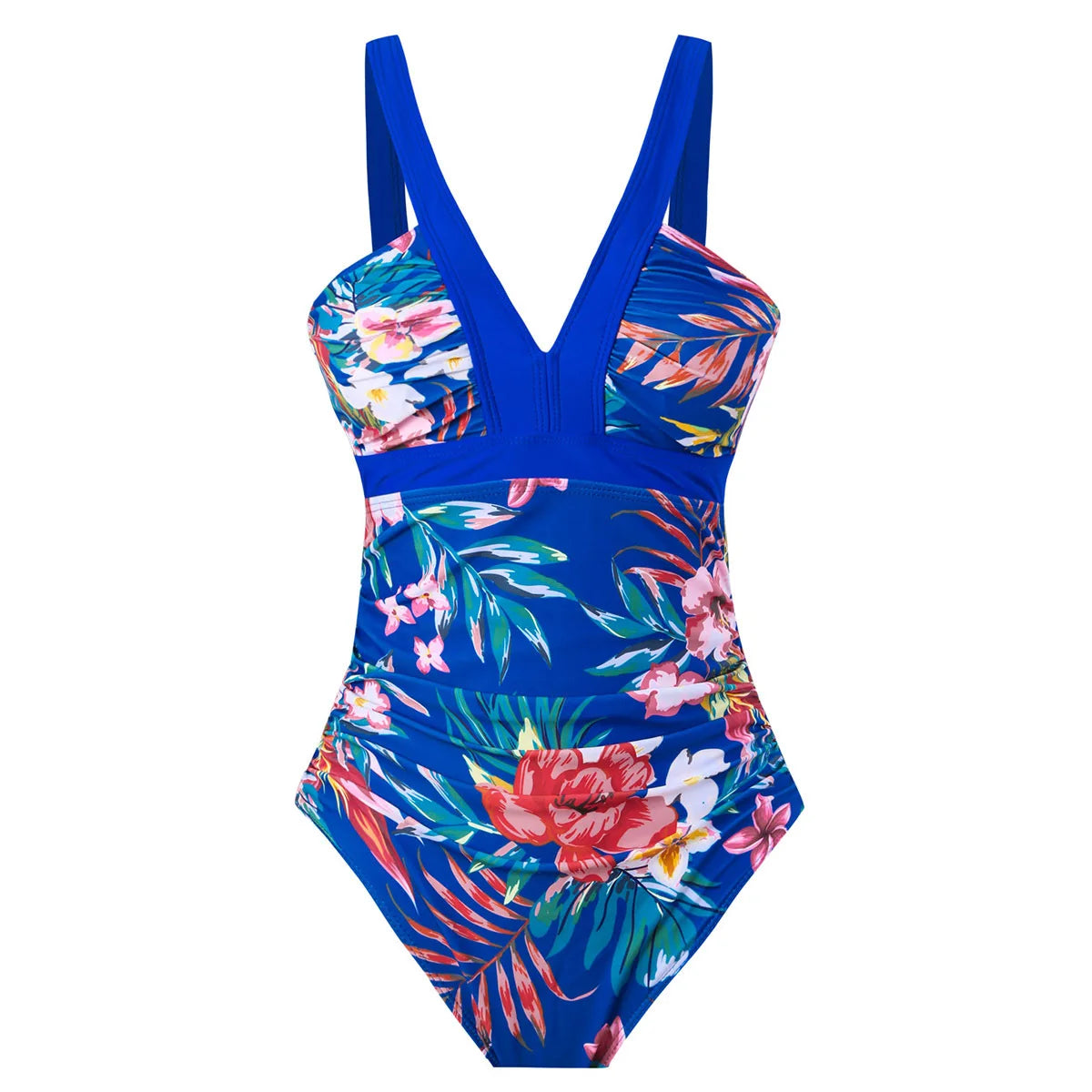 One Piece Swimsuit Women Swimwear Push Up Monokini Plunge Bathing Suit Floral Bodysuit Beach Wear Female Swimsuit