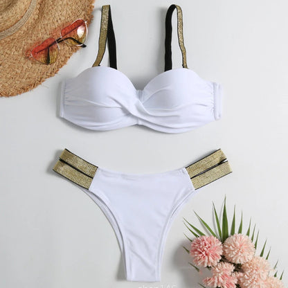 Bikinis Swimsuits Women's Swimwear Push Up Female Beach Swim Wear Bathing Suits Brazilian Bikini Set Pool Bather