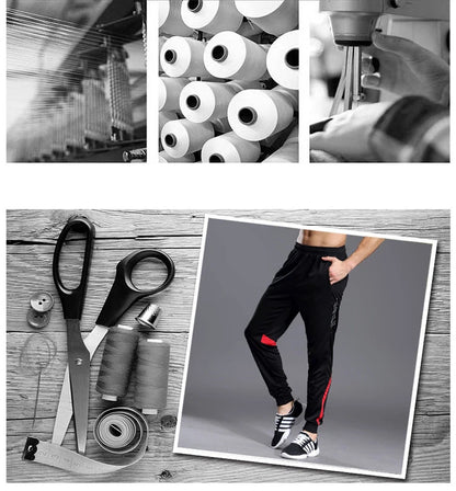 Men Running Sport Pants With Zipper Pockets Football Joggings Training Sweatpants Basketball Soccer Trousers workout pant Male