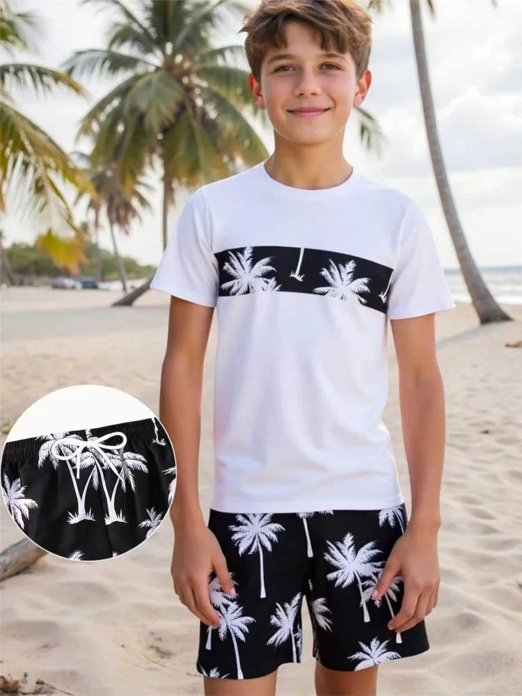 Boys' Two-Piece Swim Set with Shorts