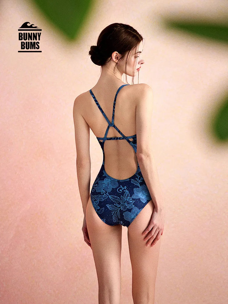Women One Piece Professional Quick-Dry Bathing Lycra Swimwear