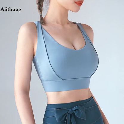Sports Bras for Yoga Gym Workout Crop Top Fitness Tops Bounce Control Jogging Bras Push Up Running Top Active Wear