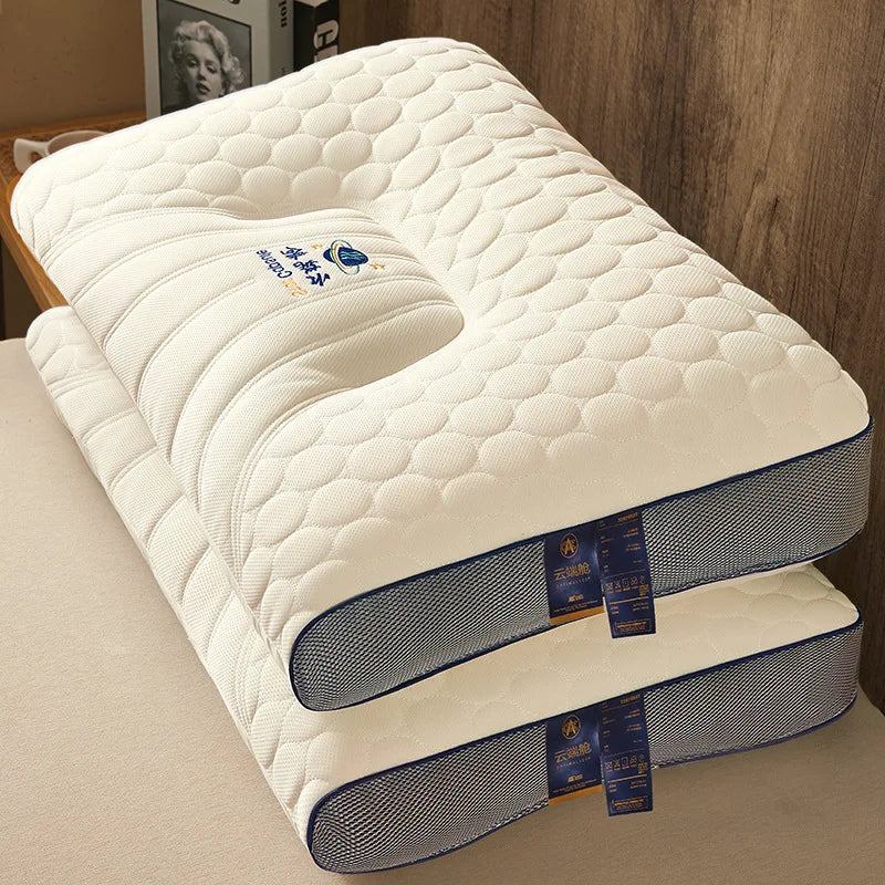 Latex Pillows for Sleeping Natural Rubber Cervical Spine Pillows To Help Sleep Orthopedic Neck Pain Pillow