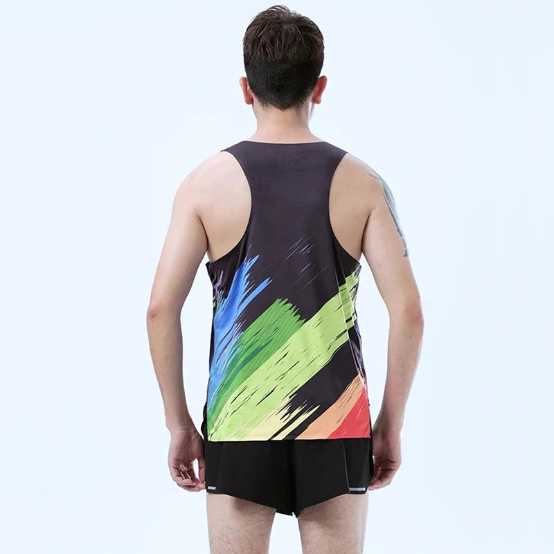 Adult Men Women Running Hiking Shirts Tight Gym Tank Top Fitness Marathon T-shirts Sport Exercise Basketball Vest Clothes