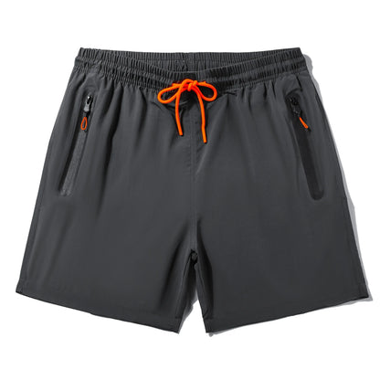 (S-3XL)Mens Quick-Dry Waterproof Surf Trunks - 5" Breathable Swim Shorts with Zipper Pockets Lightweight Nylon Beach Shorts