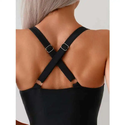 Patchwork Women Swimsuits Closed One-Piece Swimwear Sports Swimming Wear Bodysuit Bathing Suits Beachwear Pool Bather