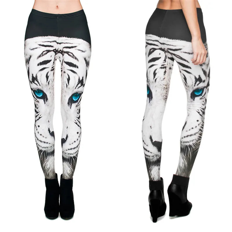 DeanFire Women's 80s Leggings Artistic Splash Printed Buttery Soft Stretchy Pants Leggings Elastic Waist Regular Trousers