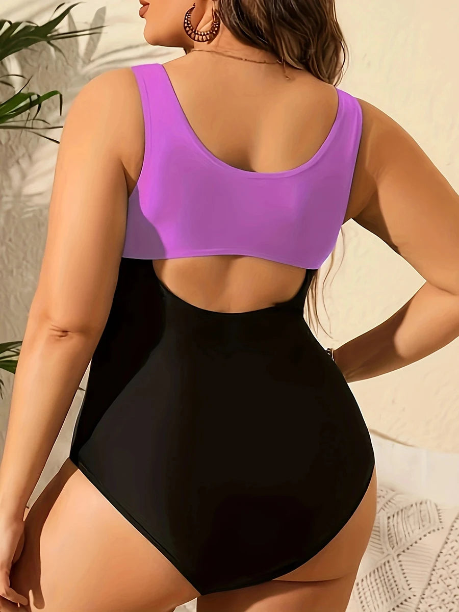 Sports Slim Swimsuit One Piece Plus Large Size Swimwear Women Beachwear Bathers Bathing Swimming Swim Suit Female