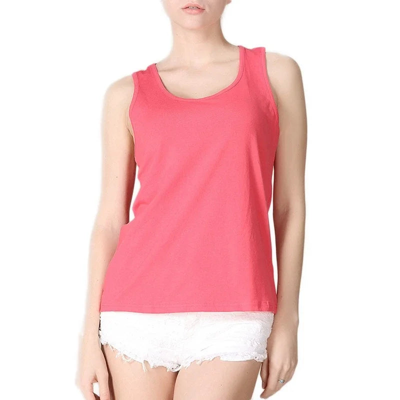U-neck plus size vest large collar camisole bottoming shirt pink top women's clothing 6XL 5XL 4XL tank tops