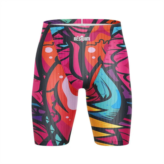Beach Tights Shorts Men's Jammer Athletic Training Swimsuit Short Swimming Trunks Bathing Suit Quick Dry Lycra Surfing Pants