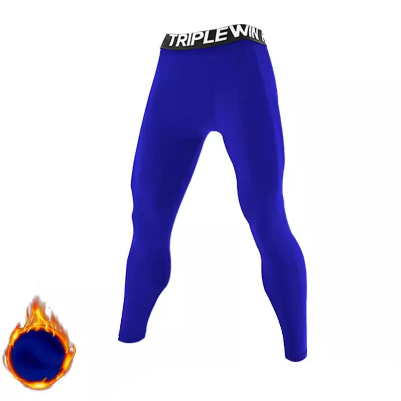 Spring Autumn Men Women Running Tights GYM Pant Exercise Basketball Football Soccer Fitness Sport Long Fleece Thermal Legging J8