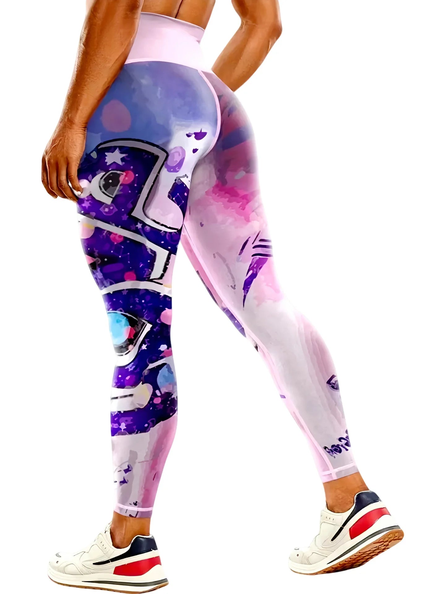 Women's 50-color high-waist printed yoga pants, hip-lifting tight quick-drying sports yoga pants