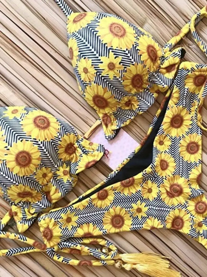 Bikinis Set Women Swimsuit Bandage Two-Piece Swimwear Brazilian Biquínis Beachwear Bathing Suit
