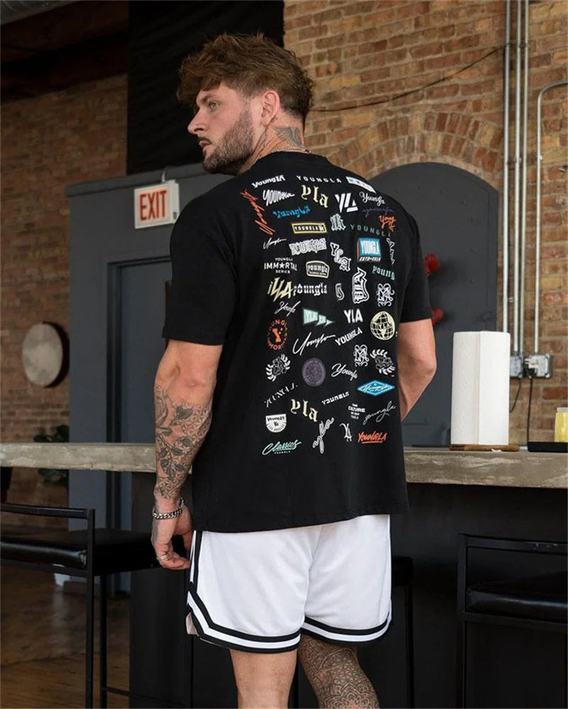 Men's double-decker Sports Shorts Mesh Quick Dry Loose Training Shorts men new Summer Fitness Joggers Casual Breathable Shorts