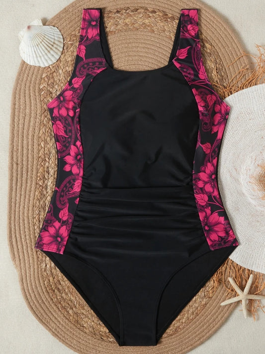 One Piece Plus Size Swimsuit Women Push Up Large Size Swimsuit Summer Big Size Swimwear Bikini Sets