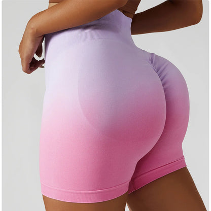 Summer Seamless High Waist Yoga Shorts Butt Lift Cycling Shorts Gym Shorts Women Pants Breathable Tie-dye Sports Leggings Women