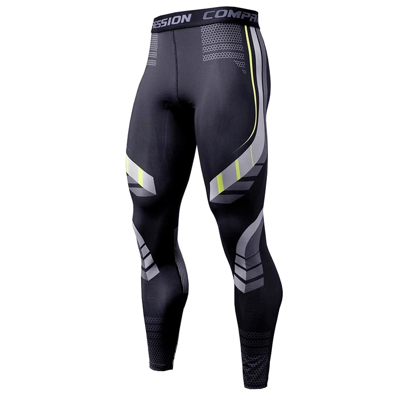 Mens Compression Pants Quick Dry Fit Men Leggings Fitness Running Tights Trousers Male Sportswear Training Sport Gym Leggings
