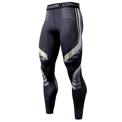 Mens Compression Pants Quick Dry Fit Men Leggings Fitness Running Tights Trousers Male Sportswear Training Sport Gym Leggings