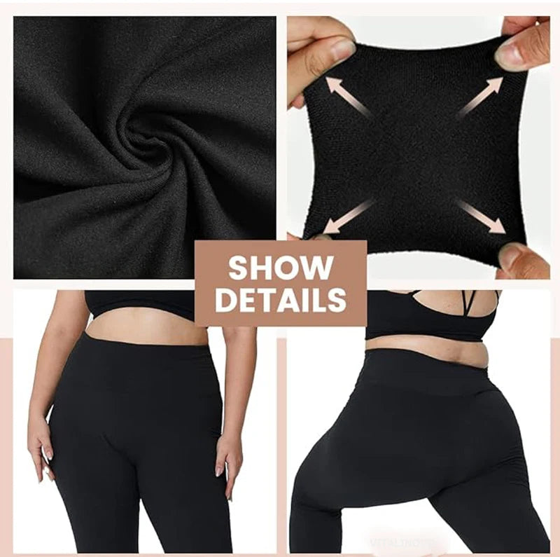 Plus Size Leggings with Pockets for Women High Waisted Tummy Control Soft Stretchy Yoga Pants for Workout Running