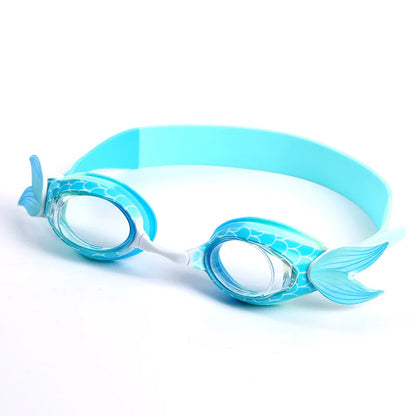 Eyelash Children Cartoon Swimming Goggles Silica Gel Mermaid Waterproof anti-fog Mirror Hd Swimming Goggles