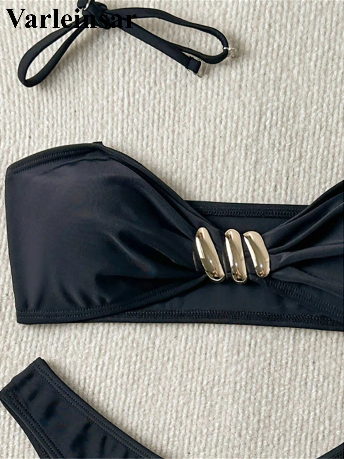 XS - L Halter Brazilian High Leg Cut Bikini Female Swimsuit Women Swimwear Two-pieces Bikini set Bather Bathing Suit Swim