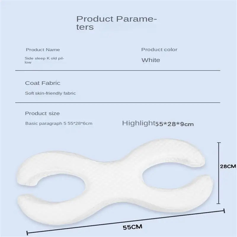 Side beauty pillow, soft facial pillow, ear protection pillow, ear hole pillow, non-pressure facial anti-wrinkle pillow