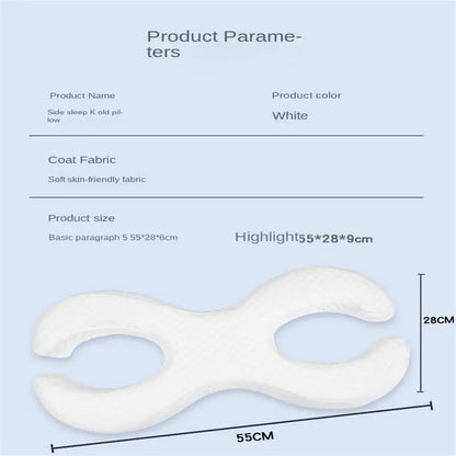 Side beauty pillow, soft facial pillow, ear protection pillow, ear hole pillow, non-pressure facial anti-wrinkle pillow