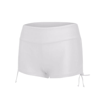 Women Swimsuit Panties Swimwear Beach Shorts High Waist Sides Adjustable Drawstring Stretch Sports Bathing Suit Tankini Bottoms