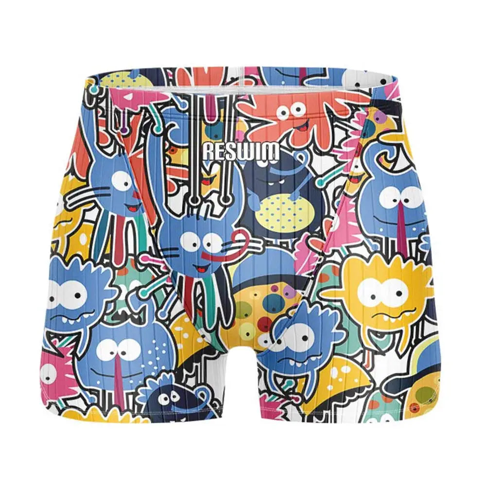 Men's Printed Swim Jammer Shorts